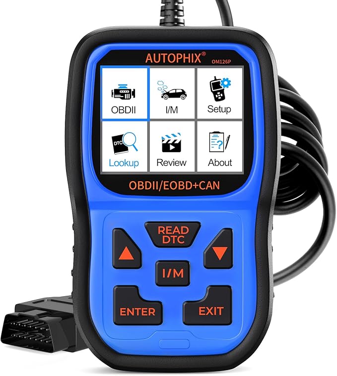 AUTOPHIX OM126P+ OBD2 Scanner, Check Engine Light Code Reader, Car Code Scanner for Automotive Diagnostic, Read & Clear Fault