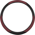 BDK Steering Wheel Cover -SootheGrip MassageTouch - Comfort Massage Grip - Protection and Control- Black & Burgundy