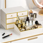 Bathroom Makeup Organizers, Drawer Type Desktop Cosmetic Storage Box Multi-Layer Office Jewelry Makeup Organizer Organizer fo