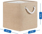 Temary Cube Storage Bins 11 Inch Fabric Storage Baskets 4 Pack Collapsible Storage Cubes Baskets for Gift Empty, Cube Organiz