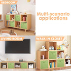 ShellKingdom Storage Bins, Foldable Fabric Storage Cubes And Cloth Storage Organizer Drawer For Closet And Toys Storage, 6 Pa