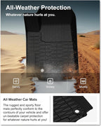 KIWI MASTER Floor Mats for 2021-2026 Jeep Grand Cherokee L, OEM Replacement 82216640AA, Custom Fit All Weather Car Mats, Heavy Duty TPE Floor Liners, Front & Rear 3 Row, Black
