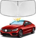 for Mercedes Benz C Class W205 C250 C300 C400 2015-2023 Windshield Sun Shade 4 Layers Car Sunshades for Front Windows Shade Cover Custom Fit C Class Sun Visor 250T Shade Blocks UV Rays Car Accessories