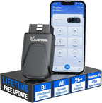 OBD2 Scanner Bluetooth VDIAGTOOL D200, Bidirectional Scan Tool - Lifetime Free Updates, 26 Resets (Upgradeable to 49+), Full