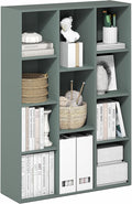 Furinno LUDER Book Shelf, 11-Cube Bookshelf, Reversible Bookcase, 9.4 x 29.1 x 41.7, Easy Assembly, for Living Room, Bedroom,