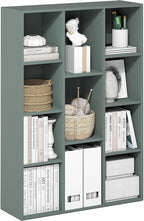 Furinno LUDER Book Shelf, 11-Cube Bookshelf, Reversible Bookcase, 9.4 x 29.1 x 41.7, Easy Assembly, for Living Room, Bedroom,