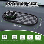 Multifunctional Car Anti-Slip Mat,Car Anti Slip Mat Phone Holder, with Temporary Parking Number, 360° Rotating Adjustable Uni