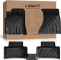 LASFIT Floor Mats for Porsche Macan 2014-2026 All Weather Floor Liner TPE Custom Fit Car Mats for Porsche Macan 1st & 2nd Row Rubber Mats, Black, Easy to Clean