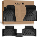LASFIT Floor Mats for Porsche Macan 2014-2026 All Weather Floor Liner TPE Custom Fit Car Mats for Porsche Macan 1st & 2nd Row Rubber Mats, Black, Easy to Clean