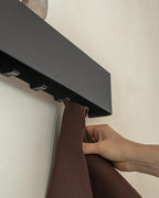 Kazai.® Coat Rack Wall Mount with Shelf 'Tone' | Modern Design Coat Hanger with Hidden Hooks and Storage | Hat Rack with Shel