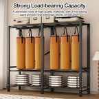 Portable Foldable Wardrobe Closet with Cover, Metal Clothes Rack for Hanging Garments, Stylish Curtain Organizer for Bedroom,