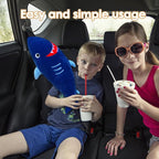 Children seat Belt Pillow Soft, Universal Seatbelt Pillow for Kids, Seat Belt Adjuster and Seatbelt Pillow for Kids Travel, for All Car Seats, Stroller, Pushcar (E)