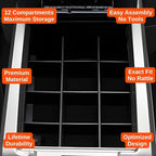 Vehicle OCD - Center Console Organizer for Ford F150 (2009-2014) (Floor Shift w/Bucket Seat Only)(Without USB, RCA, 12V in Front of Console) - Made in USA - SLX105