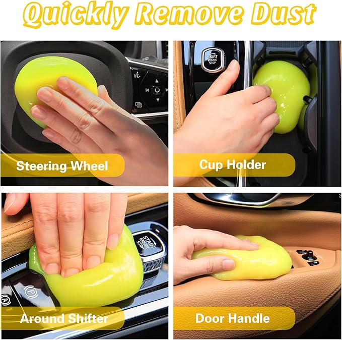 Car Cleaning Gel 4-Pack (5.6oz/pcs) – Universal Car Cleaning Putty, Auto Interior Cleaner Slime & Dust Remover, Car Cleaning 
