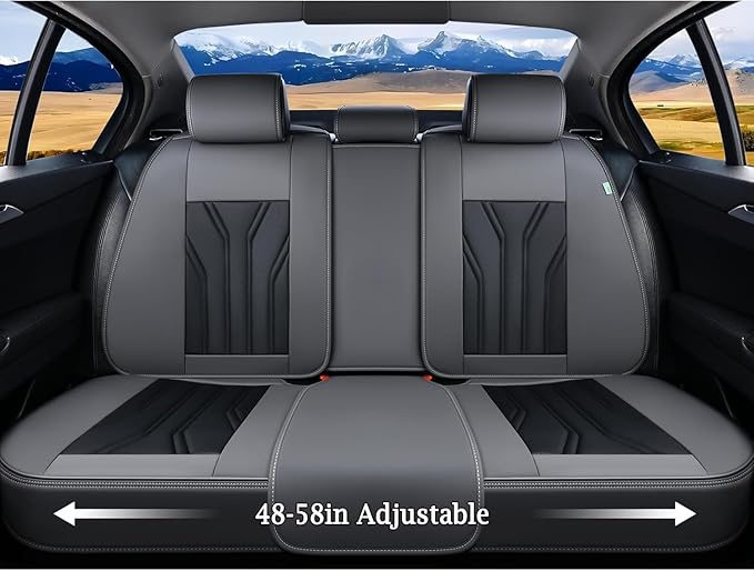 FLORICH Rear Seat Covers Leather Car Seat Covers Waterproof Back Seat Cover Automotive Seat Covers Universal Seat Cushion Pro