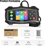 OBD2 Scanner Diagnostic Code Reader,Automotive OBD II Engine Light,Battery Tester,Mode 6, Mode 8 & I/M Readiness,OBDII Scan