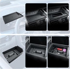 BIBIBO 2Pack for 2025 Murano Center Console Organizer 2025 Nissan Murano SV/SL/Platinum Console Armrest Tray +2025 Murano Wireless Charging Silicone Mat Murano 2025 Insert Organizer Nissan Murano 2025