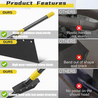 Garden Flat Shovel, 74" Multifunctional Cleaning Shovel, Manual Weeder Heavy Duty Metal Floor Scraper Garden Tool for Lawn Digging, Weeding, Scraping, Ice Remove, Edging