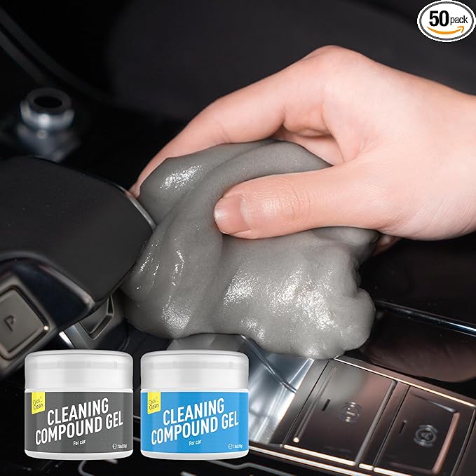 CLICK CLEAN 2Pcs Cleaning Gel for Car, 7oz Car Detailing Tools, Cleaning Putty Gel, Car Interior Cleaner Universal Dust Clean