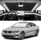 Custom Fit Windshield Sun Shade for BMW 3-Series 2019-2026, Blocks UV & Heat, Front Window Sunshade Accessories, Easy Fold & Store Keep Your Car Cooler