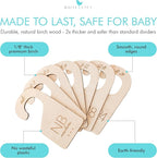 Baby Clothes Organizer – Baby Clothes Dividers for Closet – Wood Size Dividers for Newborn to 24 Months, Nursery Organizer, L