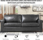 Dark Gray Leather Recoloring Balm with 100ml Mink Oil,Leather Couch Scratch Remover,Leather Repair kit for Vinyl Furniture an