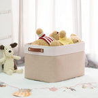 HNZIGE Fabric Storage Baskets for Shelves, Large Collapsible Storage Baskets for Organizing, Decorative Baskets Bins Set with