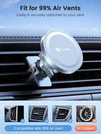 VICSEED for MagSafe Car Mount [Upgraded Strongest Magnet Power] Magnetic Phone Holder for Car Vent 360 Adjustable Magnetic Car Phone Holder Mount for iPhone 16 Pro Max 15 14 13 12 Plus Mini