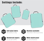 PANDA JOYS 4 Set Compression Packing Cubes Travel - Travel Accessories Expandable Packing Organizers for Carry On - Essential