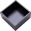 Bamboo Organizer Box for Accessories Cosmetic Small Square Drawer Organizer Boxes, Black 4"*4"