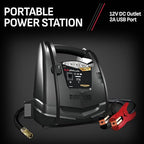 Schumacher Electric 800A Car Battery Jump Starter and Portable Power Station, 4-in-1 Solution, 150-PSI Air Compressor,