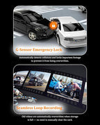 Dash Cam Front and Rear, Dash Camera for Cars 4K+1080, Dashcam Built-in WiFi, APP Control, 32GB Card Included, 3" IPS Touch S