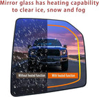 Passenger Side Heated Mirror Glass Replacement For Ford F150 2015 2016 2017 2018 2019 2020 - for Ford F150 Power Side Mirror with Blind Spot Detection System and Rear Holder