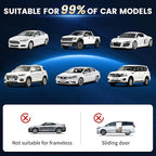 2Pack car side window sunshades,Premium rear privacy screens for SUV,Sedans,Truck van,Double layer breathable elastic spandex mesh,bug Insect Protection,Outdoor camping travel essential(Max43.5*30.5")