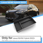 2022 2023 2024 2025 2026 NX 250/350/350h/450h+ Center Console Organizer for Lexus NX, Durable ABS Plastic&Anti-slip Rubber Console Armrest Tray Insert 2026 2025 NX250/350/350h/450h+ Accessories