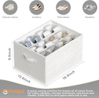 FHSQX 2 Pack Shoe Organizer for Closet,Foldable Shoe Organizer,Fits up to 24 Pairs,Storage Containers With Bottom Support for