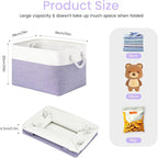Large Storage Baskets- 15x11x10 inch Storage Bins for Shelves and Closet Organizing, Foldable Fabric Bin for Home Organizatio