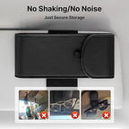 WOMACO Sunglass Holder for Car Visor, Magnetic Vehicle Eyeglasses Storage Case, PU Leather Eyeglasses Organizer Bag for Car