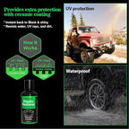 NADAMOO Plastic Restorer 50ml, Highly Concentrated Ceramic Coating for Cars, Back to Black Automotive Exterior and Interior Trim Scratch Remover Kit, Restore Faded Plastic, Vinyl & Rubber