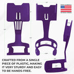 Cup Holder Phone Holder Mount for Car - Universal Adjustable Expander Cradle Hands-Free Driving - Compatible with All Smartphones Car Mount for iPhone Samsung Google Android Mobile Accessories Purple
