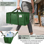 12 Pack-Extra Large Heavy Duty Moving Bags - Waterproof Storage Totes with Handles & Zippers, Foldable for College Dorm, Stor