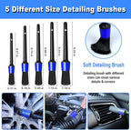 17pcs Car Detailing Kit Interior Cleaner, Car Interior Cleaning Kit with Handheld Car Vacuum, Car Detailing Brushes, Windshie