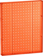 Azar Displays 771620-ORG Plastic Pegboard Wall Organizer - Garage Tool Organizer (Pack of 2) - Durable 1-Sided Wall Panel (16