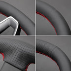 MEWANT DIY Stitching Steering Wheel Cover Wrap for Tesla Model 3 Highland 2023-2025/Model Y 2025 Highland for Tesla Model 3/Model Y Accessories