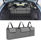 Car Trunk Organizer, Waterproof Collapsible Cargo Bag with 4 Pockets,Backseat Hanging Large Storage with Adjustable Straps, St
