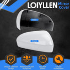 Passenger Side Mirror Cover Replacement for Ford Fusion 2013 2014 2015 2016 2017 2018 2019 2020 2021 2022 - Right Side Mirror Covers, Rear View Mirrors Cap Accessories Without Lamp, White