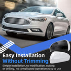 Driver Side Mirror Cover Replacement for Ford Fusion 2013 2014 2015 2016 2017 2018 2019 2020 2021 2022 - Left Side Mirror Covers, Rear View Mirror Cap Accessories Without Lamp, White