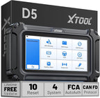 XTOOL D5 Car Code Reader and Reset Tool, Engine ABS SRS Transmission Car Diagnostic Tool with EPB Service, ABS Bleed, Throttle