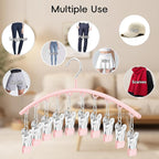 TomCare 360° Swivel 2 Pack Tank Top Hanger and 2 Pack Leggings Organizers Space Saving Sport Bras Organizer Metal Yoga Pants 