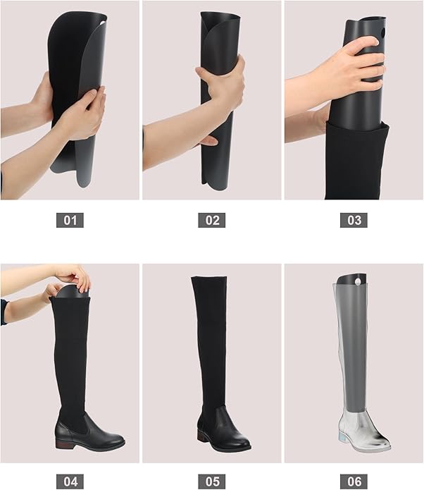 8 Packs Boot Shaper Shape Inserts Tall Boot Support for Women and Men